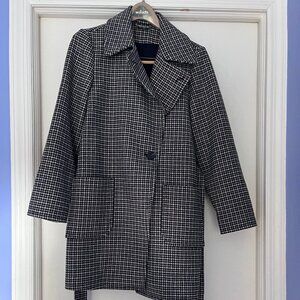 & Other Stories Wool-blend Houndstooth Blazer Coat